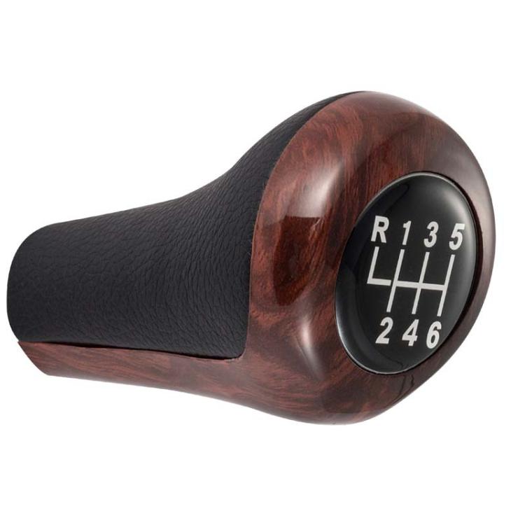 Pomello leva cambio effetto legno per auto BMW 5-6 marce