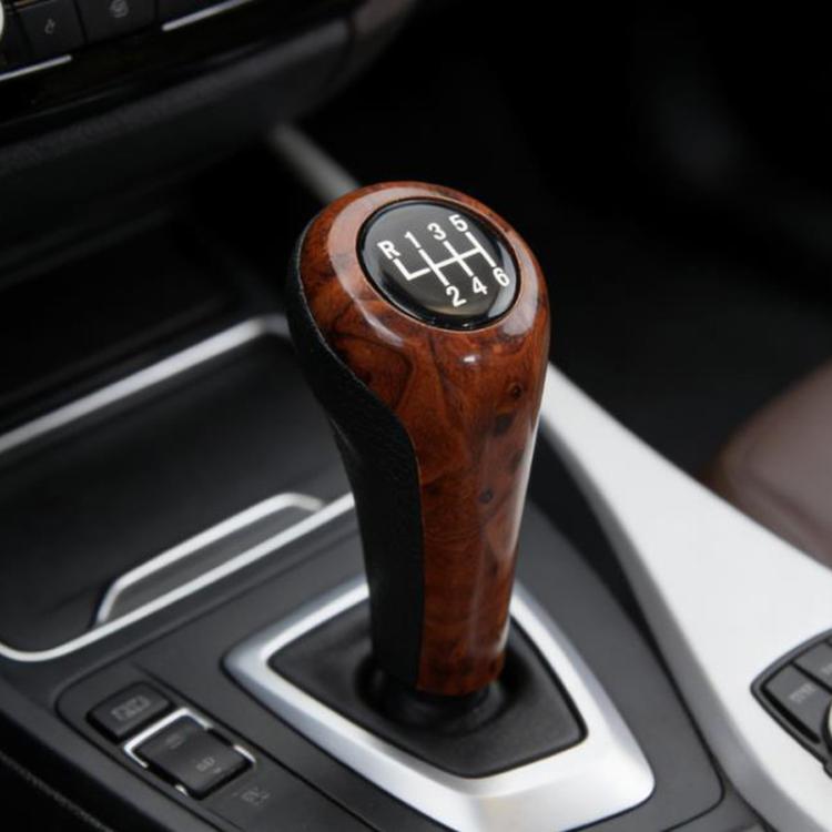 Pomello leva cambio effetto legno per auto BMW 5-6 marce
