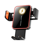 Supporto auto con caricabatterie wireless 15W e bloccaggio automa