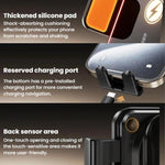 Supporto auto con caricabatterie wireless 15W e bloccaggio automa