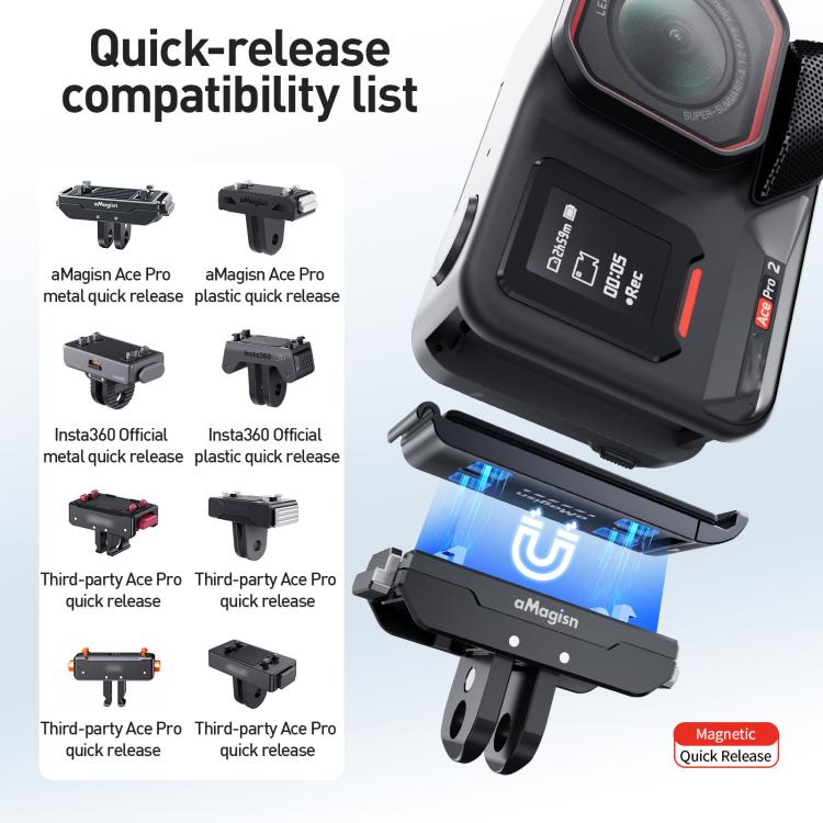 Coperchio batteria magnetico per Insta360 Ace Pro 2