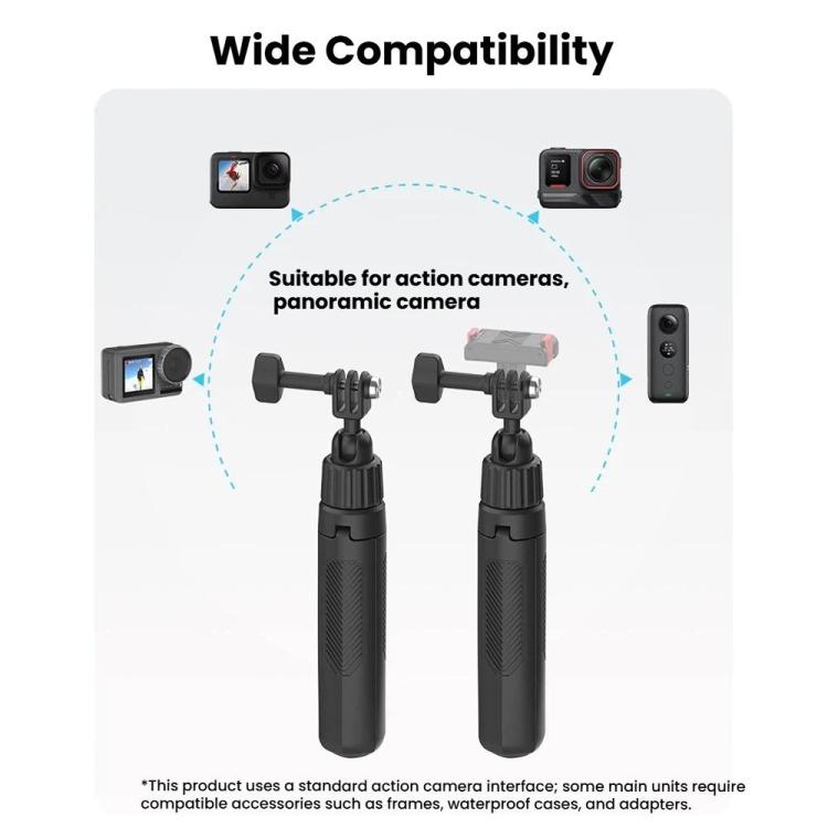 Mini selfie stick regolabile 19-43 cm con testa girevole 360°