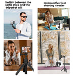 Mini selfie stick regolabile 19-43 cm con testa girevole 360°