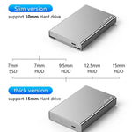 Blueendless U23QC custodia esterna USB 3.0 per HDD 2.5"