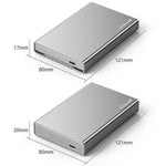 Blueendless U23QC custodia esterna USB 3.0 per HDD 2.5"