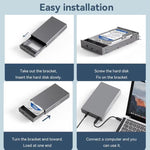 Blueendless U35K Custodia Hard Disk SATA 2,5/3,5" USB 3.0 Type-C