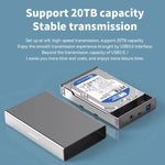 Blueendless U35K Custodia Hard Disk SATA 2,5/3,5" USB 3.0 Type-C