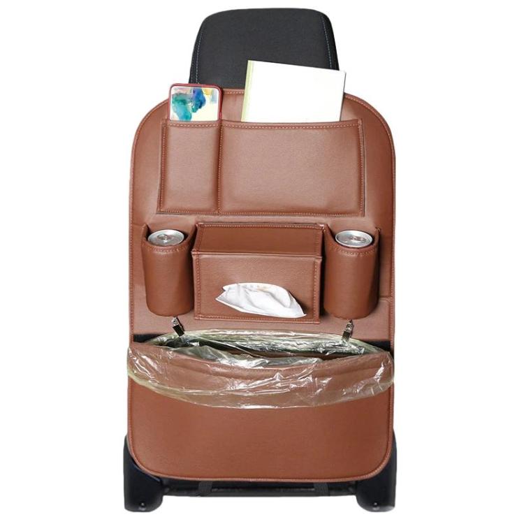 Organizer portaoggetti in pelle per sedile auto 43x59 cm