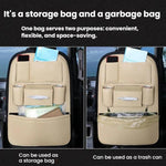 Organizer portaoggetti in pelle per sedile auto 43x59 cm