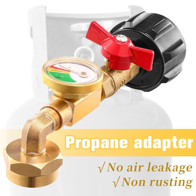 Adattatore ricarica bombole propano con indicatore luminoso
