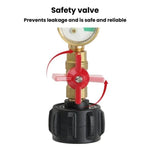 Adattatore ricarica bombole propano con indicatore luminoso