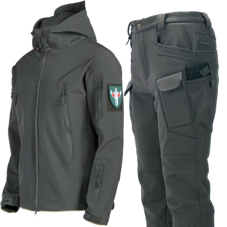 Tuta da ciclismo impermeabile softshell con pile L-XXL