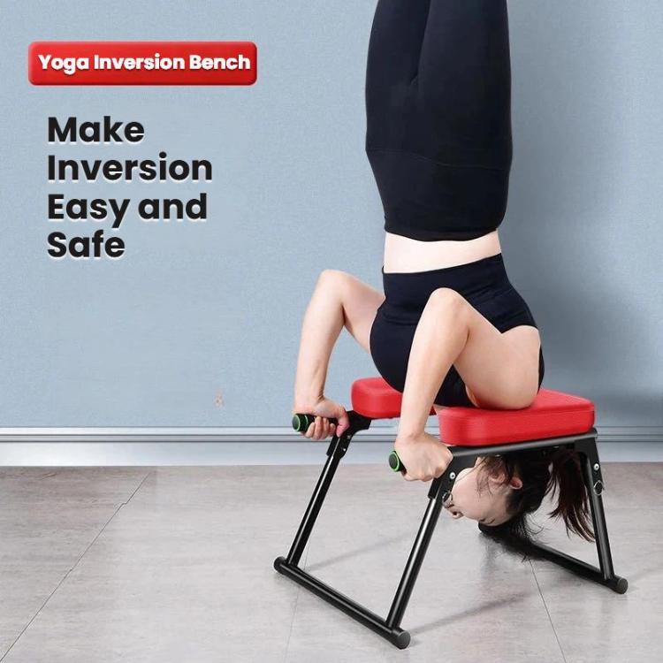 Panca pieghevole per inversione yoga con cuscino T