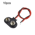 10 clip per batteria da 9V con cavi, custodia porta batteria, Type I Hard Buckle, Type I, Type T, Type I With DC Plug, Type T With DC Plug