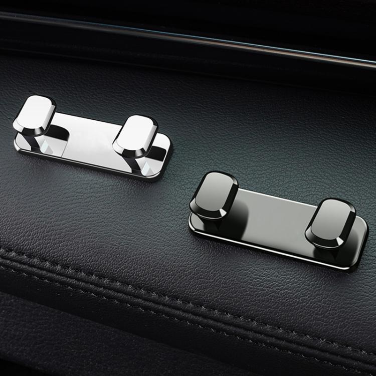 Gancio adesivo in lega per sedile auto 6,5x2 cm