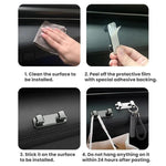 Gancio adesivo in lega per sedile auto 6,5x2 cm