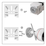 Supporto angolare in acciaio inox per telecamere di sicurezza