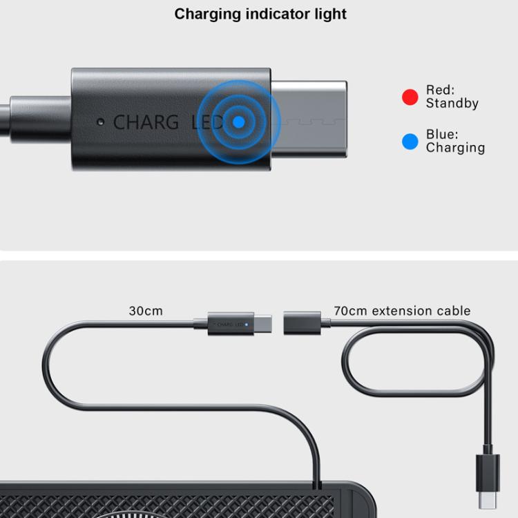 Tappetino magnetico antiscivolo per ricarica wireless Qi