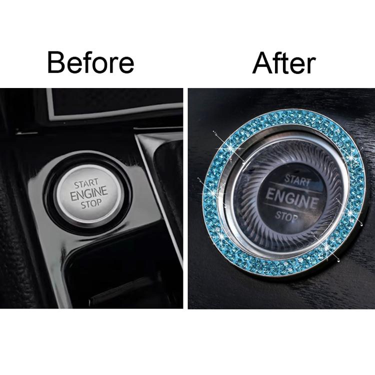 Adesivo decorativo con anello diamante per avviamento auto