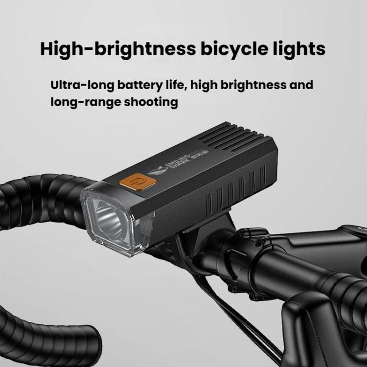 Luce bicicletta portatile LED 4 modalità USB ricaricabile