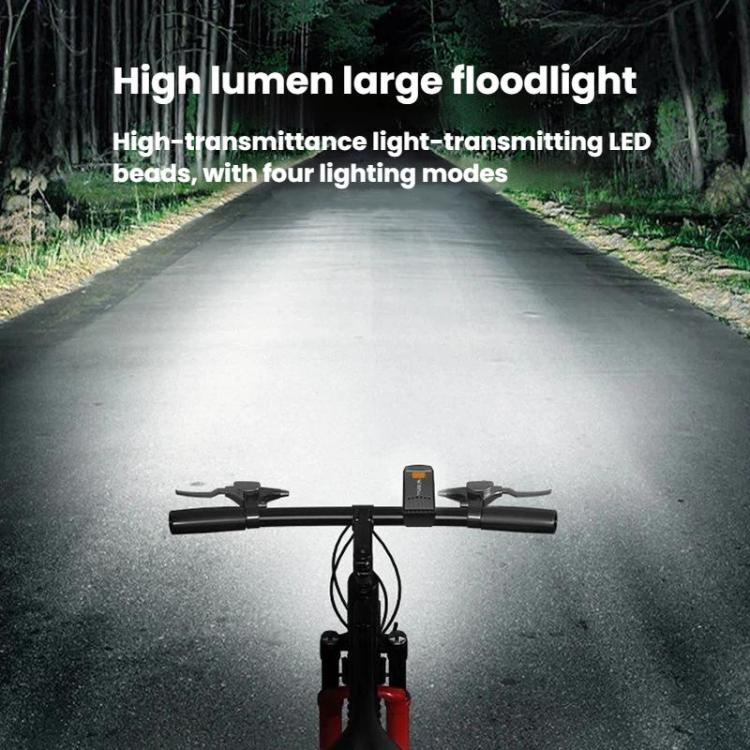 Luce bicicletta portatile LED 4 modalità USB ricaricabile