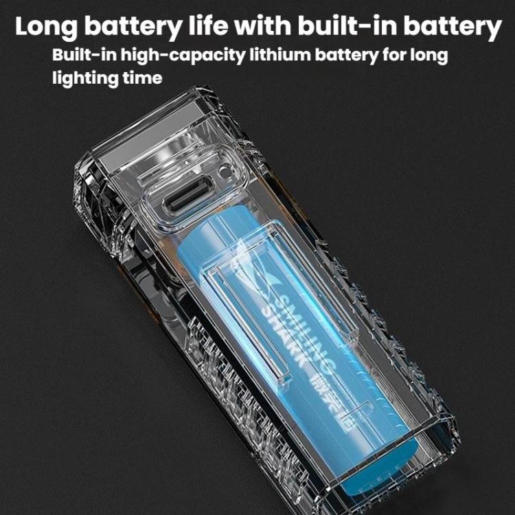 Luce bicicletta portatile LED 4 modalità USB ricaricabile