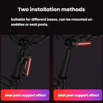 Fanale posteriore colorato per bicicletta con sensore frenata