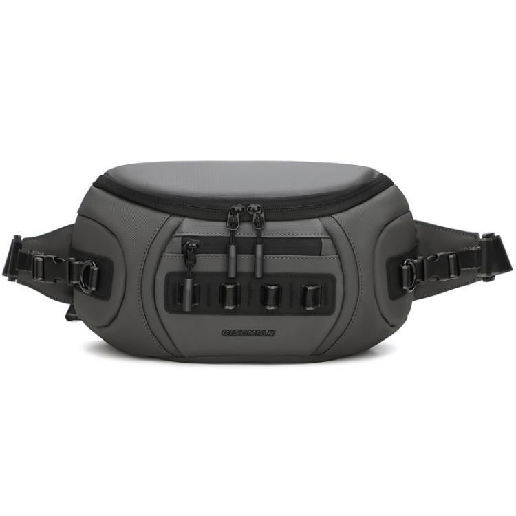 Borsa a tracolla/petto QISEMIAN per fotocamera da uomo con divisori rimovibili, ideale per la città e il pendolarismo.