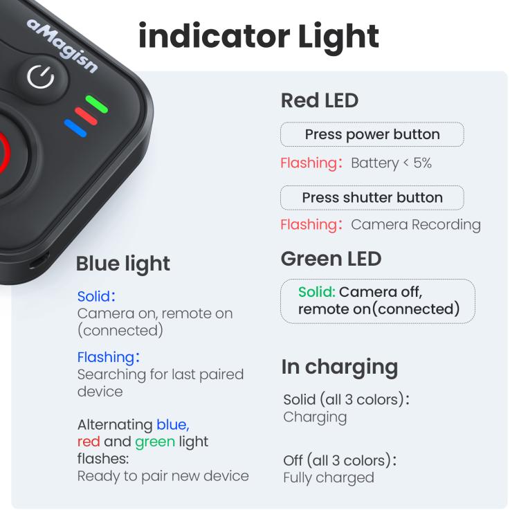 Telecomando Bluetooth per DJI Osmo Action 6/5 Pro/4