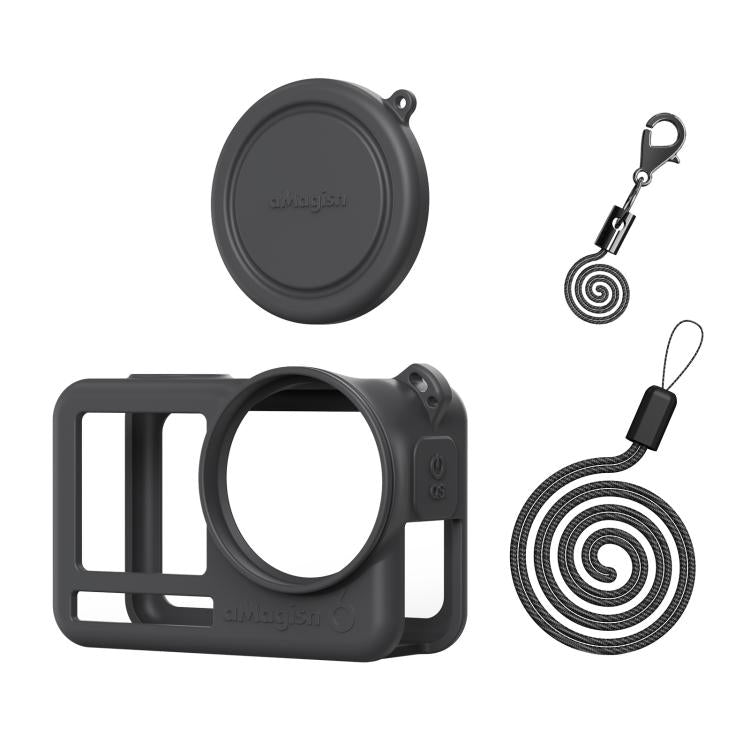 Custodia in silicone per DJI Osmo Action 6 con copriobiettivo