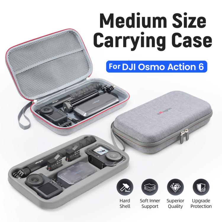 Custodia rigida media per DJI Osmo Action 6 con inserto in schium
