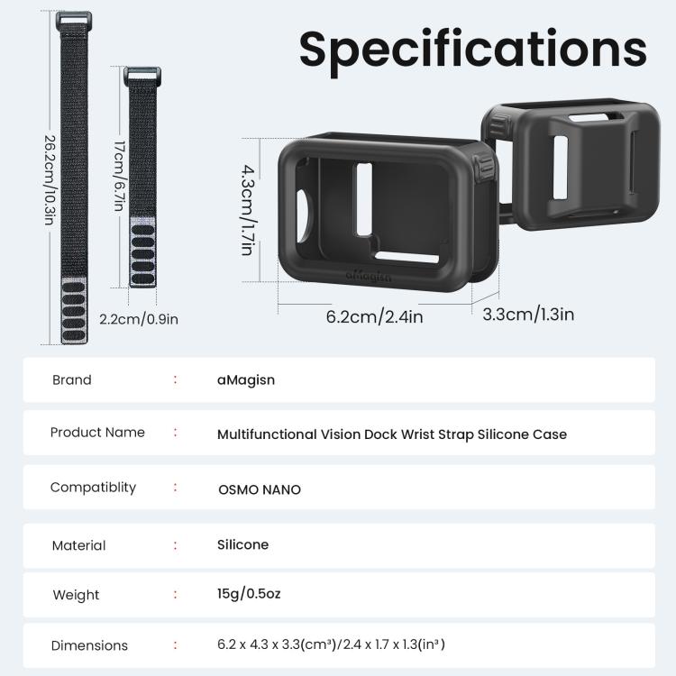 Custodia in silicone per DJI Osmo Nano con cinturino