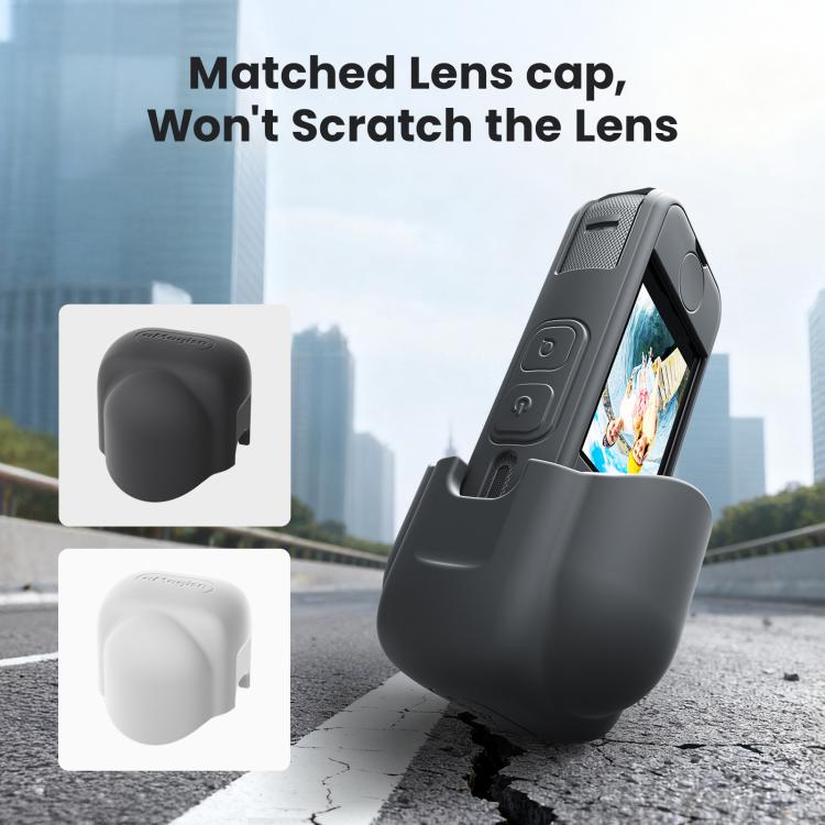 Custodia in silicone per Insta360 X4 Air con protezione obiettivo