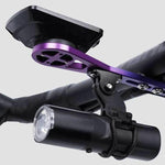 Supporto per ciclocomputer e luce bici regolabile