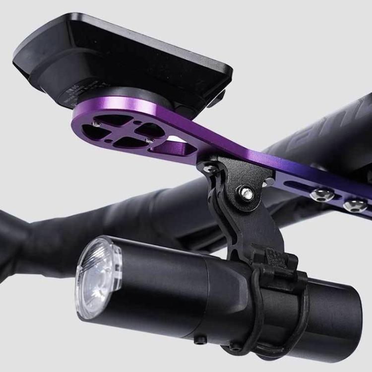 Supporto per ciclocomputer e luce bici regolabile