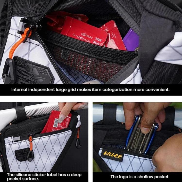Borsa triangolare da telaio per bicicletta impermeabile