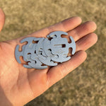 Clip in acciaio inox per corde da campeggio 2-4 mm