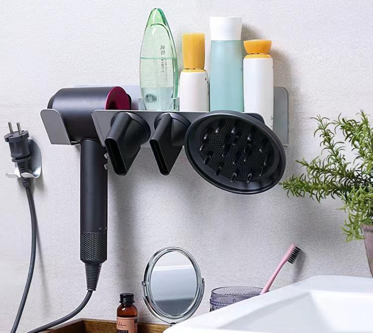 Supporto da parete per asciugacapelli Dyson con adesivo