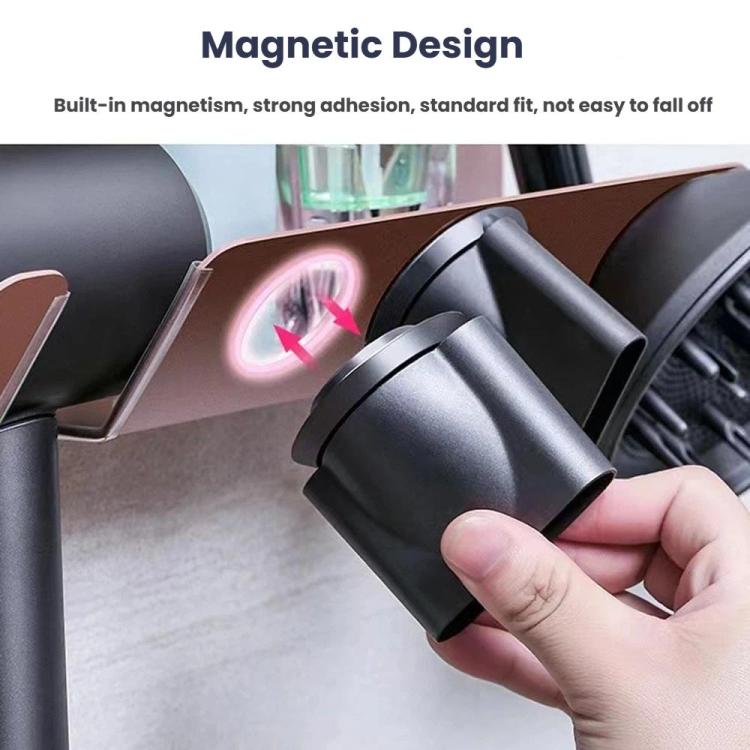 Supporto da parete per asciugacapelli Dyson con adesivo