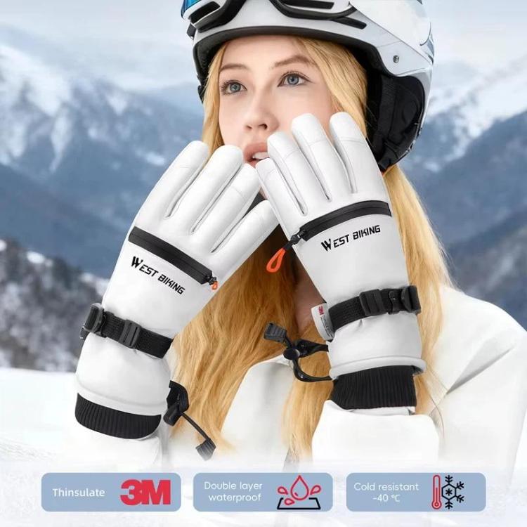 Guanti da sci impermeabili WEST BIKING con touchscreen