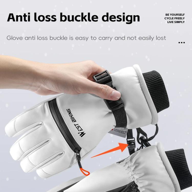 Guanti da sci impermeabili WEST BIKING con touchscreen