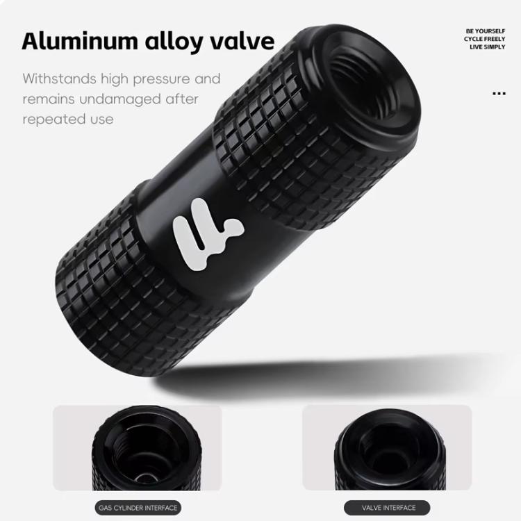 Adattatore valvola CO2 per bici Presta e Schrader con schiuma