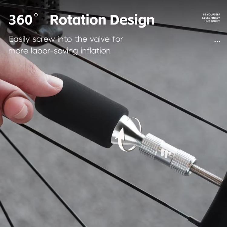 Adattatore valvola CO2 per bici Presta e Schrader con schiuma