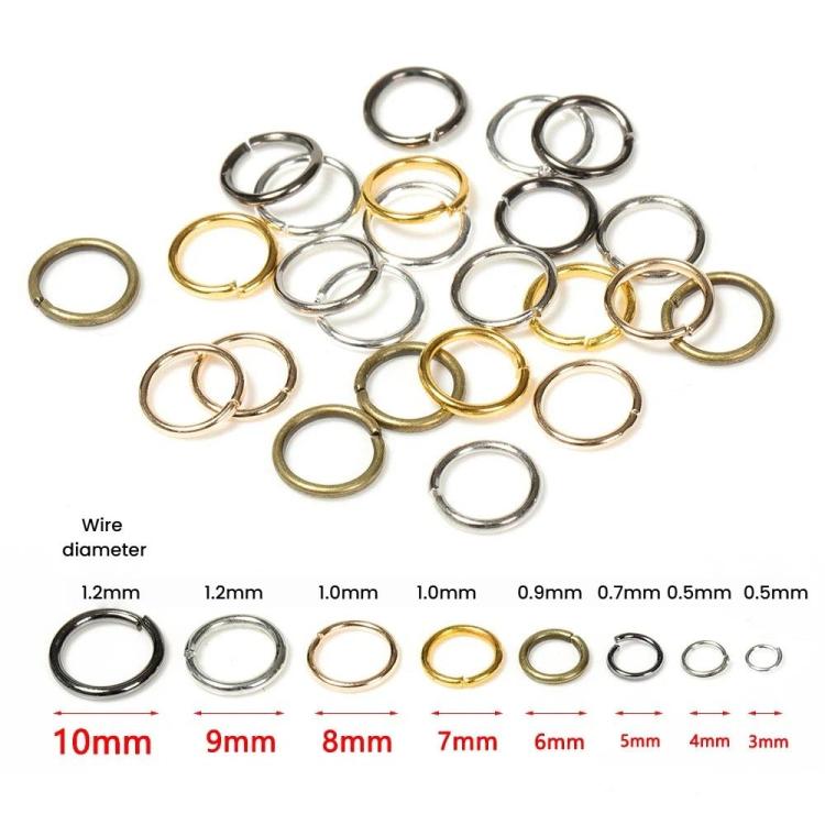 200 anelli di congiunzione per gioielli 1.2x12mm