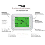 Termostato digitale 220V con display LCD per condizionatore