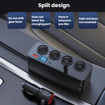 Caricabatterie auto con cavo retrattile e display digitale 120W