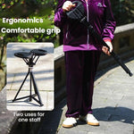 Bastone sgabello da trekking leggero e antiscivolo