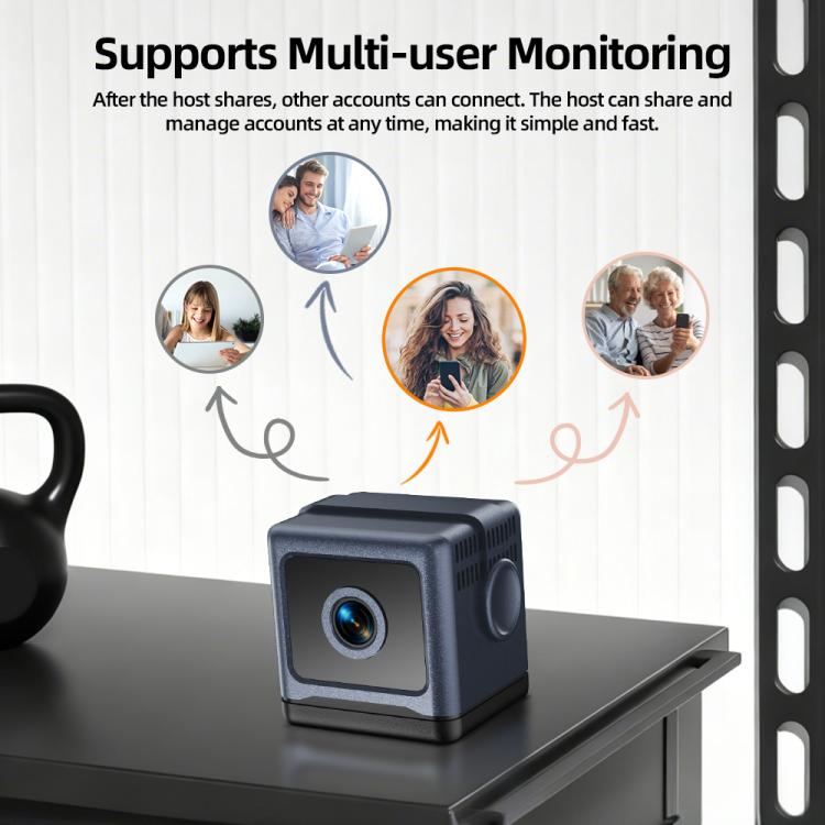 Mini telecamera wireless a batteria con rilevamento movimento