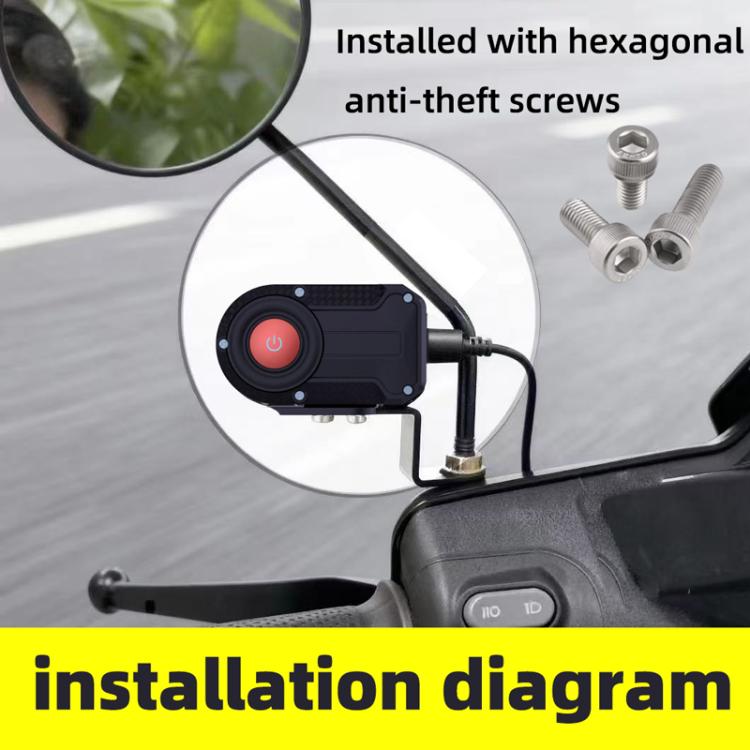Telecamera da cruscotto per moto M1 impermeabile WiFi 2K HD
