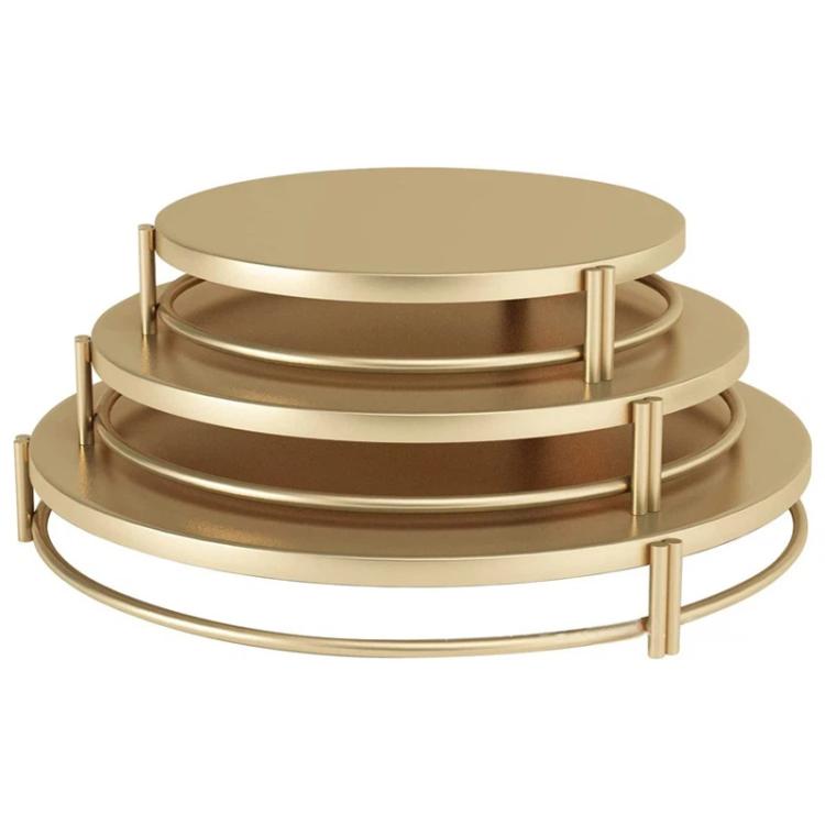 Set 3 alzatine per torte impilabili 30-25-20 cm